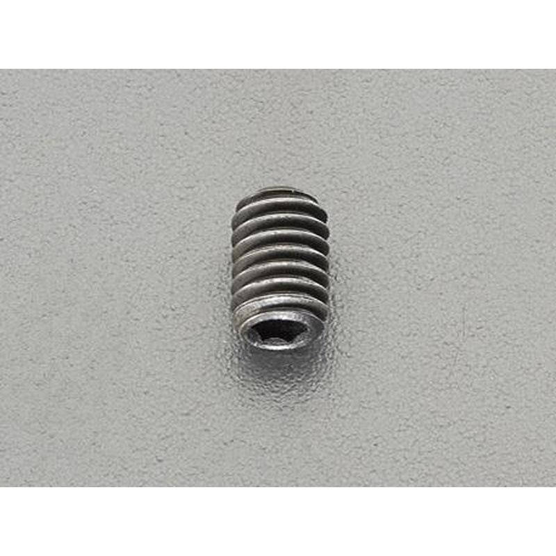 エスコ EA949MV-608 M6x8mm六角穴付止めねじ(ステンレス/黒色/4本) 1個（ご注文単位1個）【直送品】