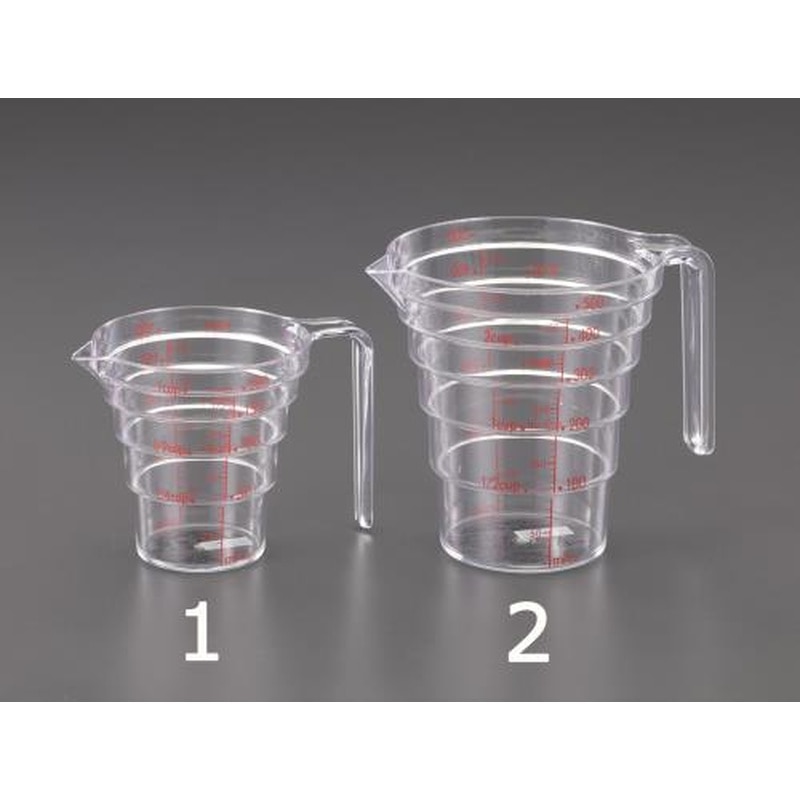 エスコ EA912NW-1 200ml計量カップ(電子レンジ対応) 1個（ご注文単位1個）【直送品】
