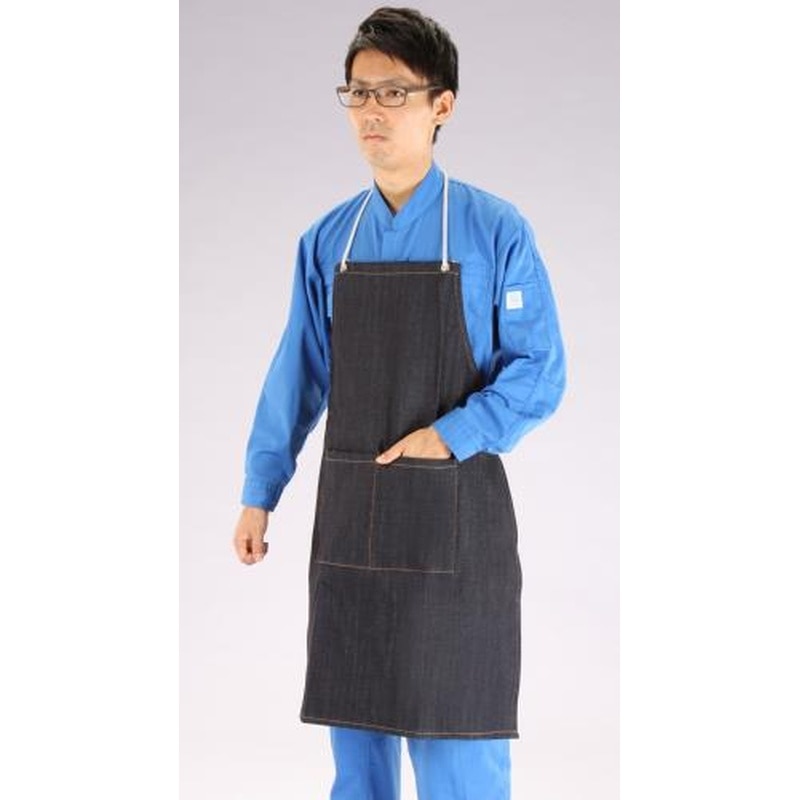 エスコ EA355AC-16 83x61cmエプロン(作業用・デニム・ポケット付) 1個（ご注文単位1個）【直送品】