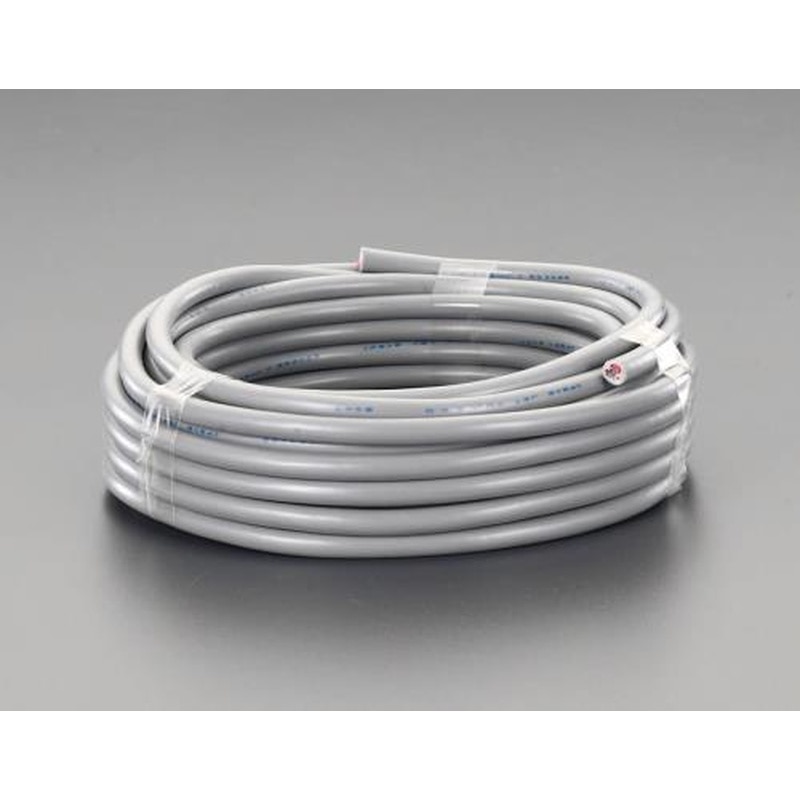 エスコ EA940AH-251 300V/7A/10mビニールキャブタイヤケーブル(3芯/黒) 1個（ご注文単位1個）【直送品】