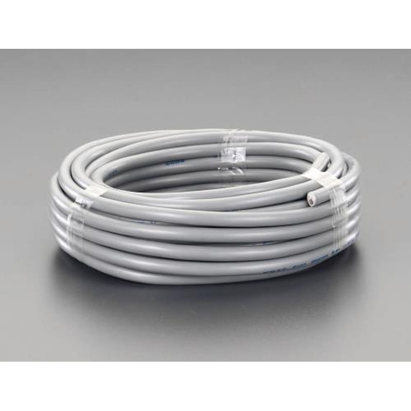 エスコ EA940AH-152 300V/7A/20mビニールキャブタイヤケーブル(2芯/黒) 1個（ご注文単位1個）【直送品】