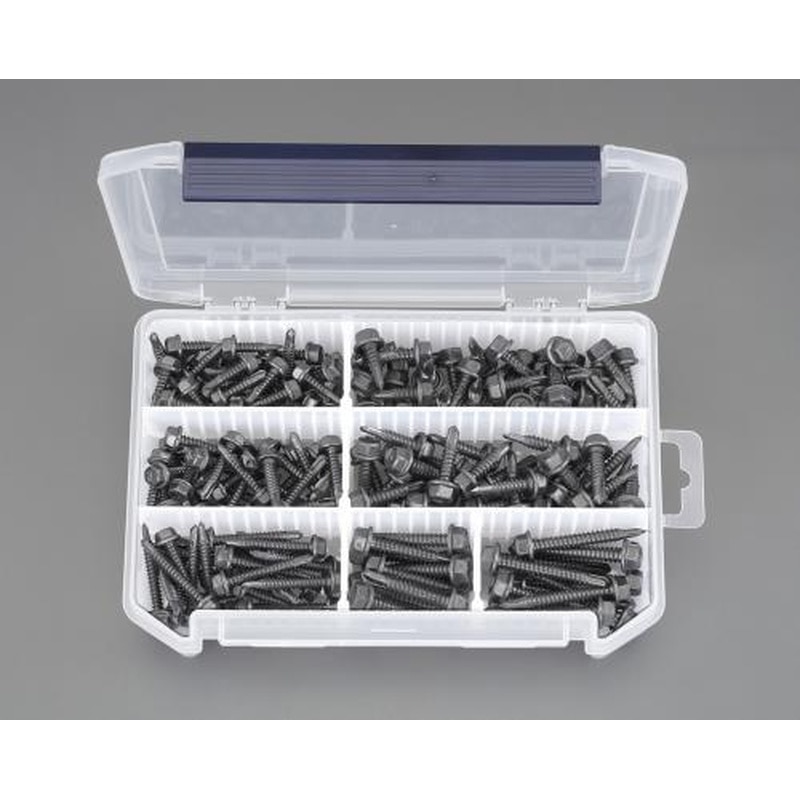 エスコ EA949AM-73 ピアスビスセット(六角頭/ステンレス/黒色) 1個（ご注文単位1個）【直送品】