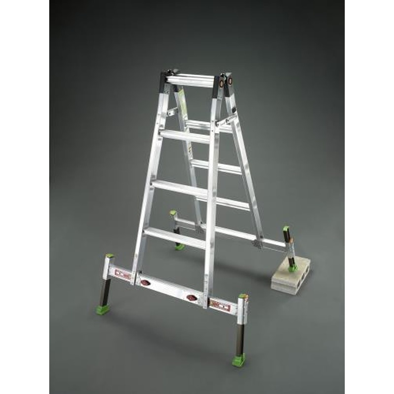 エスコ EA903FB-150 1.31-1.50m脚立(アウトリガー一体型) 1個（ご注文単位1個）【直送品】