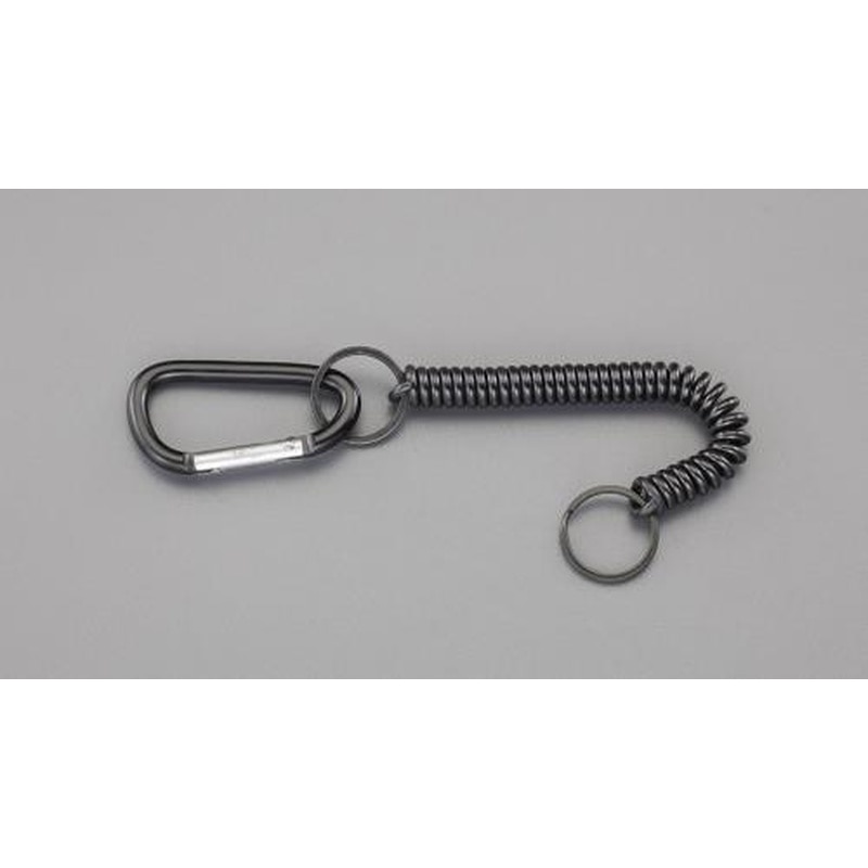 エスコ EA916ZL-77 102-914mmカールコード(カラビナ付) 1個（ご注文単位1個）【直送品】
