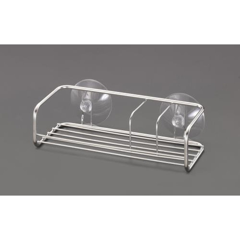 エスコ EA912EA-9 187x87x70mmスポンジ入れ(吸盤式/ステンレス製) 1個（ご注文単位1個）【直送品】