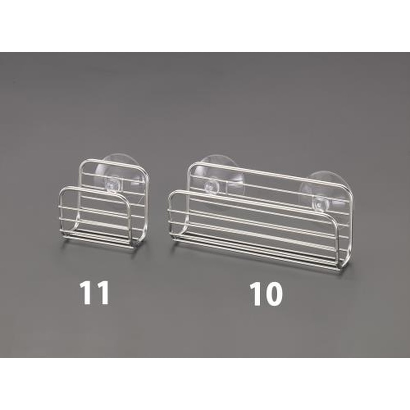 エスコ EA912EA-10 170x54x78mmスポンジ入れ(吸盤式/ステンレス製) 1個（ご注文単位1個）【直送品】