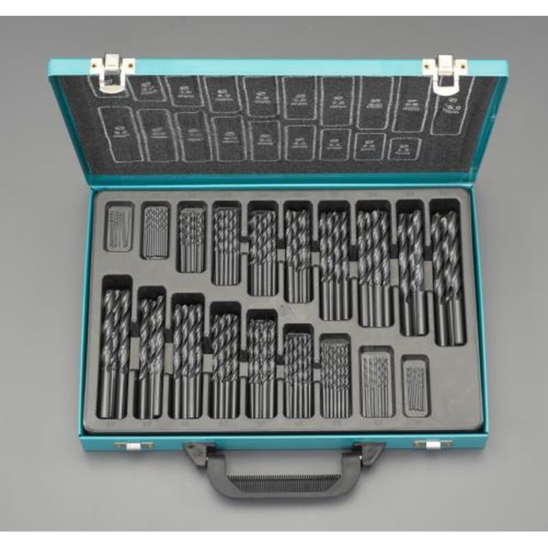 エスコ EA824CL 1.0-10.0mm/170本組ドリルセット(HSS) 1個（ご注文単位1個）【直送品】