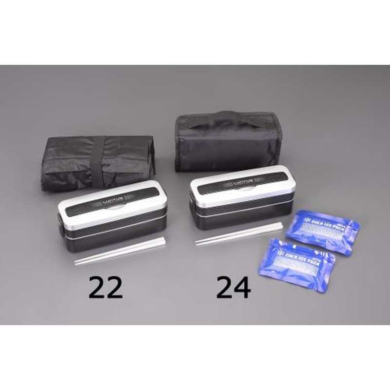 エスコ EA763AV-22 226x80x82mm/800mlランチボックス 1個(ご注文単位1個)【直送品】