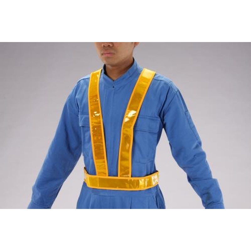 エスコ EA983R-171 安全ベスト(ゴールド) 1個（ご注文単位1個）【直送品】