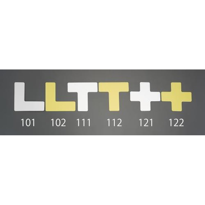 エスコ EA944SJ-122 ＋型マーカー(黄/2枚) 1個（ご注文単位1個）【直送品】