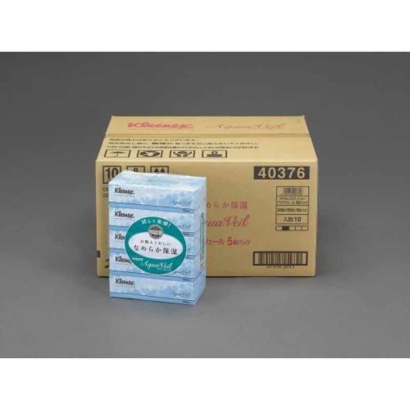 エスコ EA929A-15B ティッシュペーパー(アクアヴェール/50箱) 1個（ご注文単位1個）【直送品】