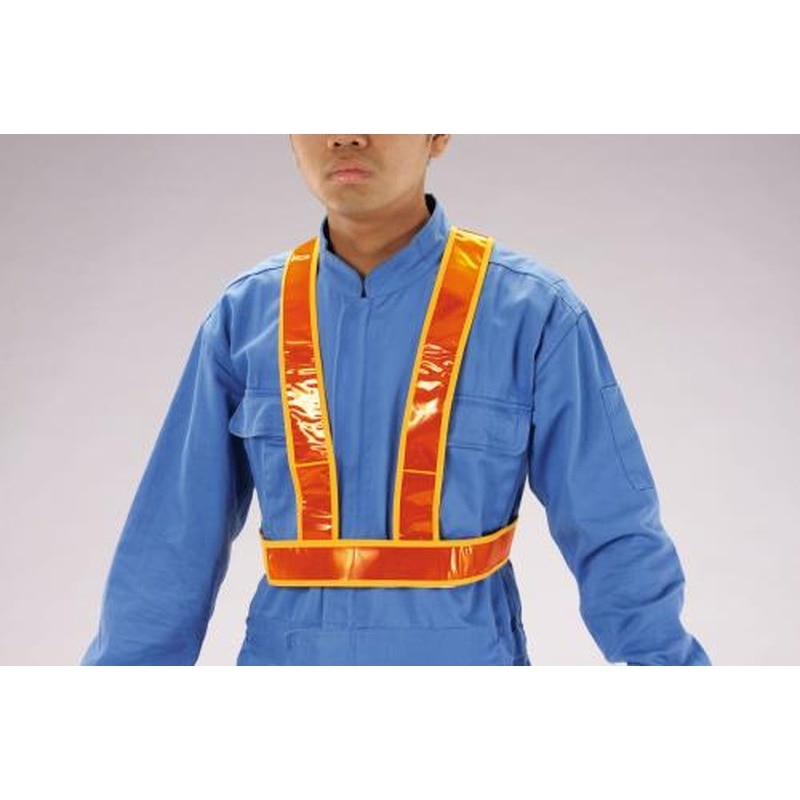 エスコ EA983R-184 安全ベスト(ショート丈/オレンジ) 1個（ご注文単位1個）【直送品】