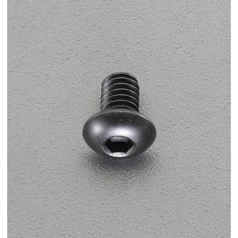 エスコ EA949MS-508 M5x8mm六角穴付ボタンボルト(ステンレス/黒色/4本) 1個（ご注文単位1個）【直送品】