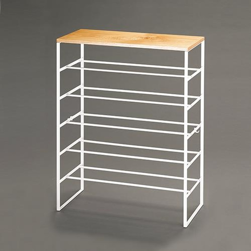 エスコ EA954EK-6 660x250x870mmシューズラック(ホワイト) 1個（ご注文単位1個）【直送品】