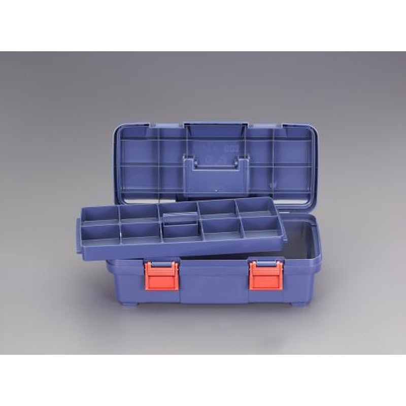 エスコ EA505K-445 443x216x160mm工具箱(中皿付) 1個（ご注文単位1個）【直送品】