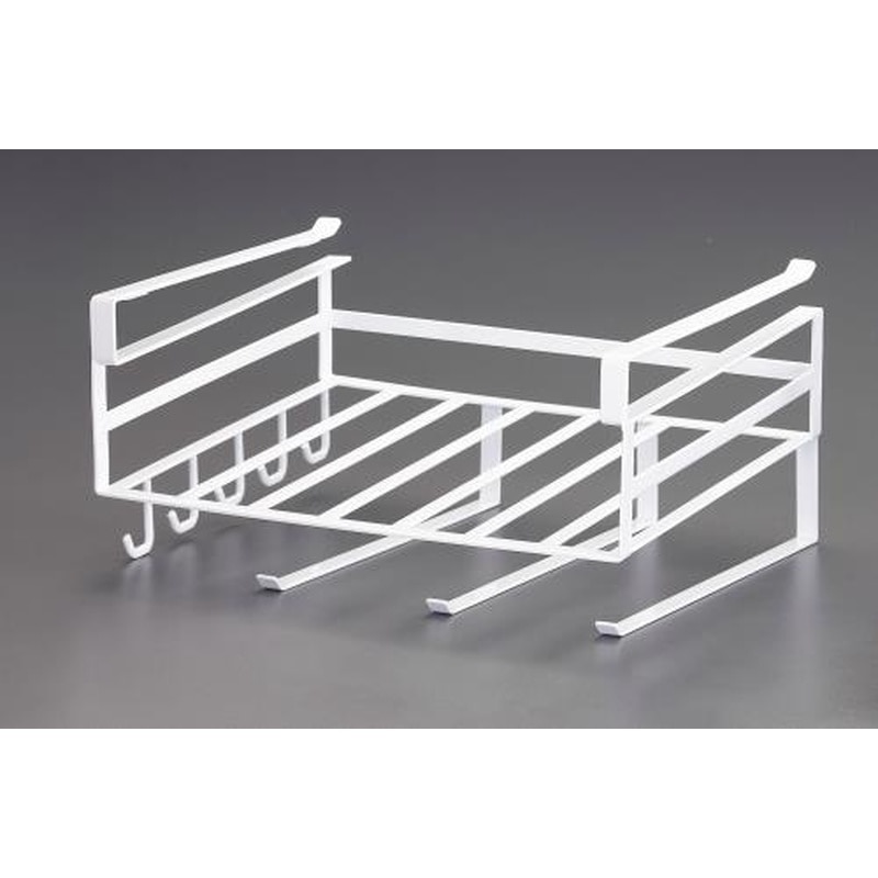 エスコ EA951FE-114 305x260x160mm吊り棚(スチール製/ホワイト) 1個(ご注文単位1個)【直送品】