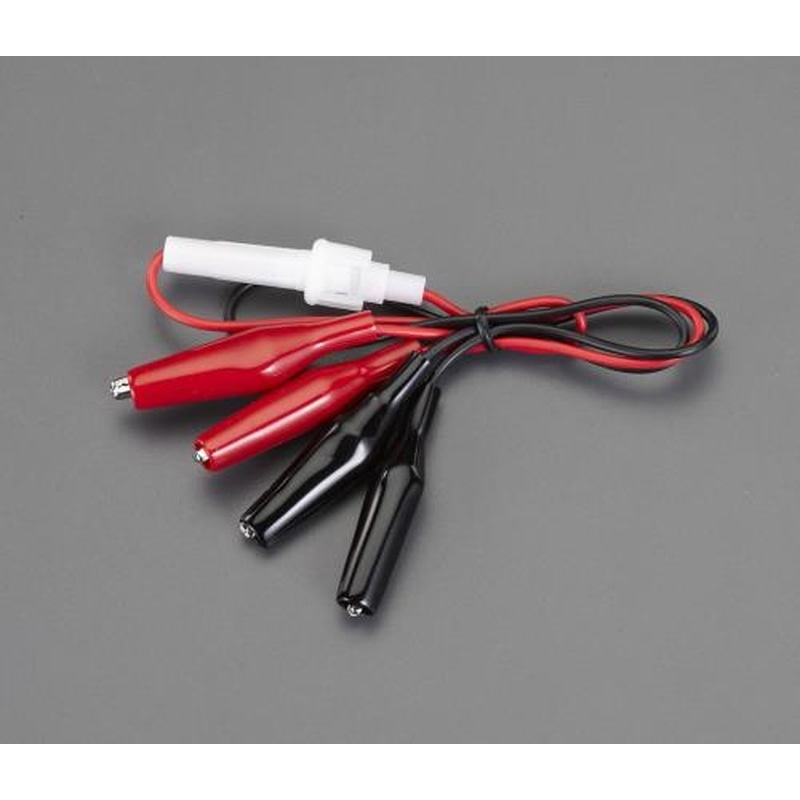 エスコ EA940DT-23 500mmテストリード(両端クリップ/ヒューズホルダー/2本) 1個（ご注文単位1個）【直送品】