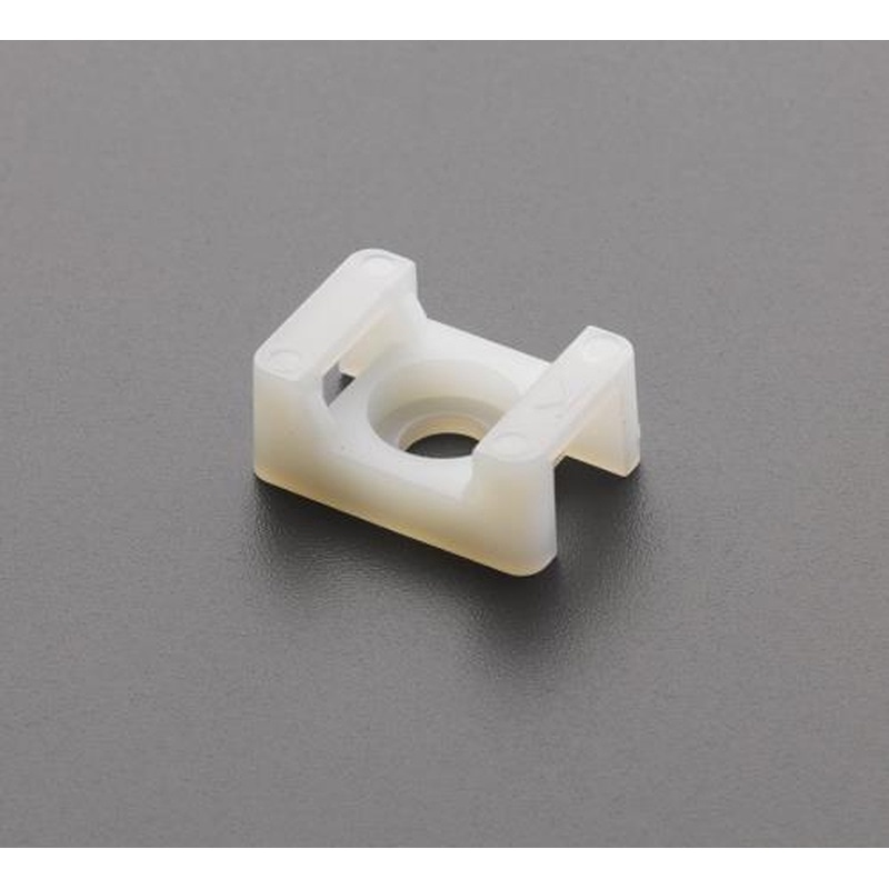 エスコ EA475AY-12 23x16x9.8mm結束バンド用ベース(100個) 1個（ご注文単位1個）【直送品】