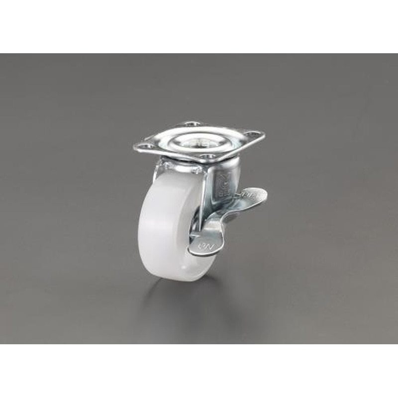 エスコ EA986PF-72 75mmキャスター(自在金具・ブレーキ付) 1個（ご注文単位1個）【直送品】