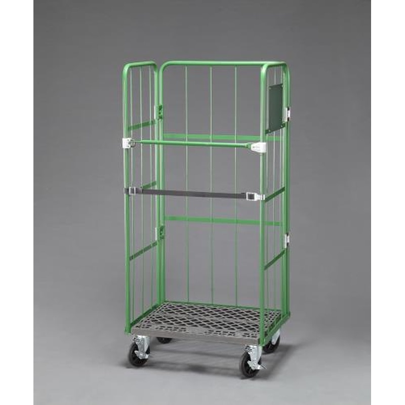 エスコ EA520LB-31 800x600x1700mmイージーコンテナ(スチール/樹脂製) 1個（ご注文単位1個）【直送品】