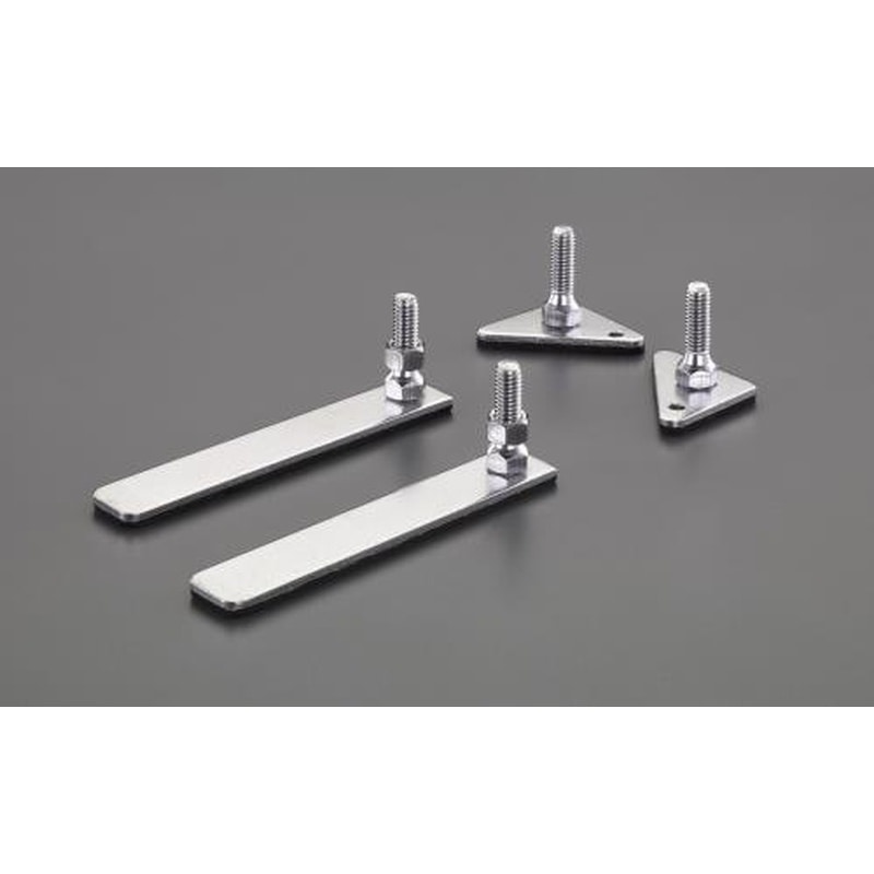 エスコ EA976AJ-205 φ25mm用メタルラックアジァスター(前後各2個) 1個(ご注文単位1個)【直送品】