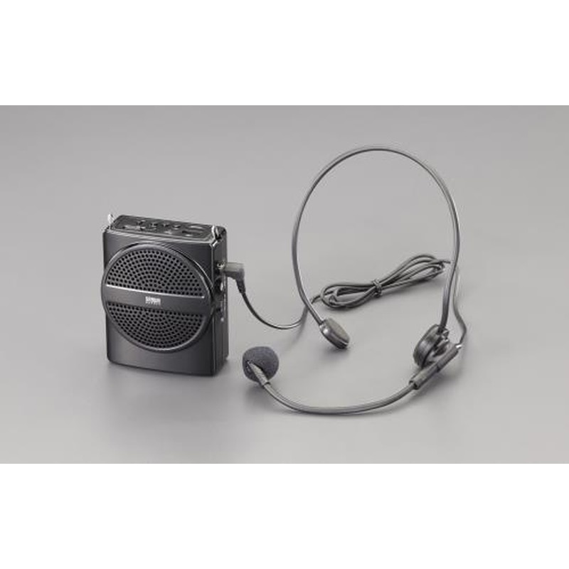 エスコ EA763CJ-2 ハンズフリー拡声器スピーカー 1個(ご注文単位1個)【直送品】