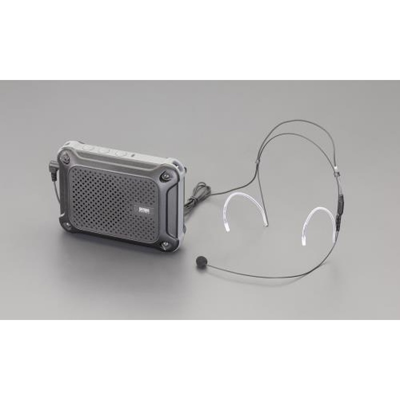 エスコ EA763CJ-8[防水型]ハンズフリー拡声器スピーカー 1個（ご注文単位1個）【直送品】