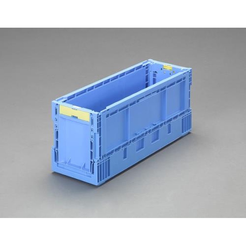 エスコ EA506AA-216 560x193x240mm/19.4L折畳コンテナ(青) 1個(ご注文単位1個)【直送品】