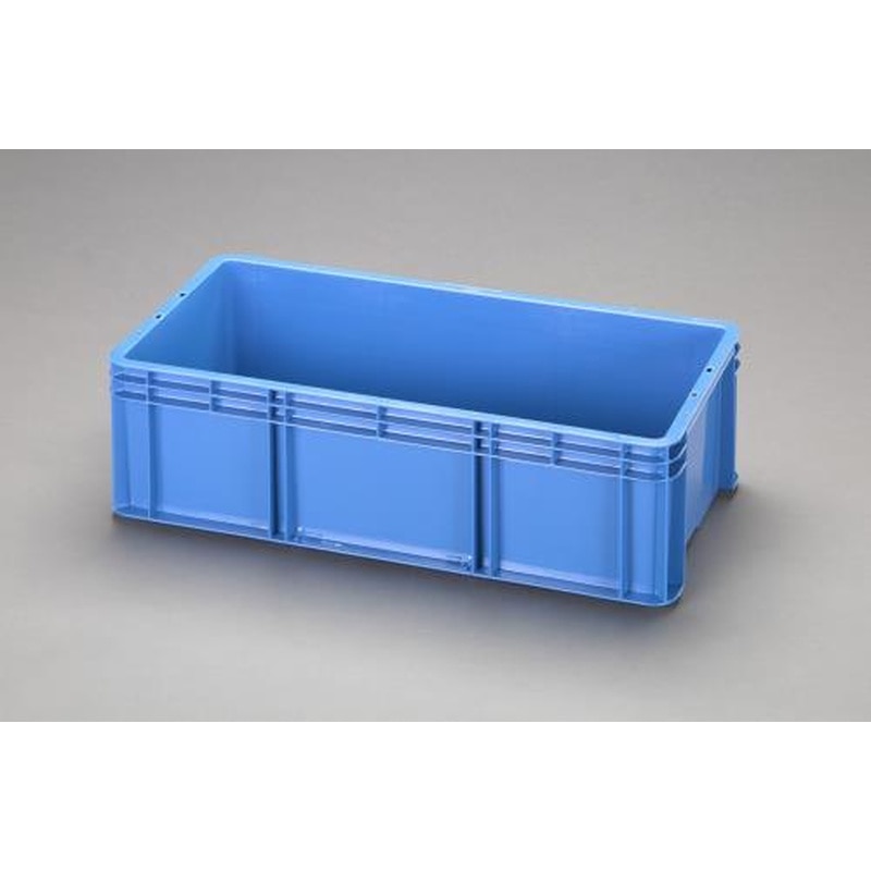 エスコ EA506AF-84 670x335x195mm/33.9Lコンテナ(青) 1個（ご注文単位1個）【直送品】