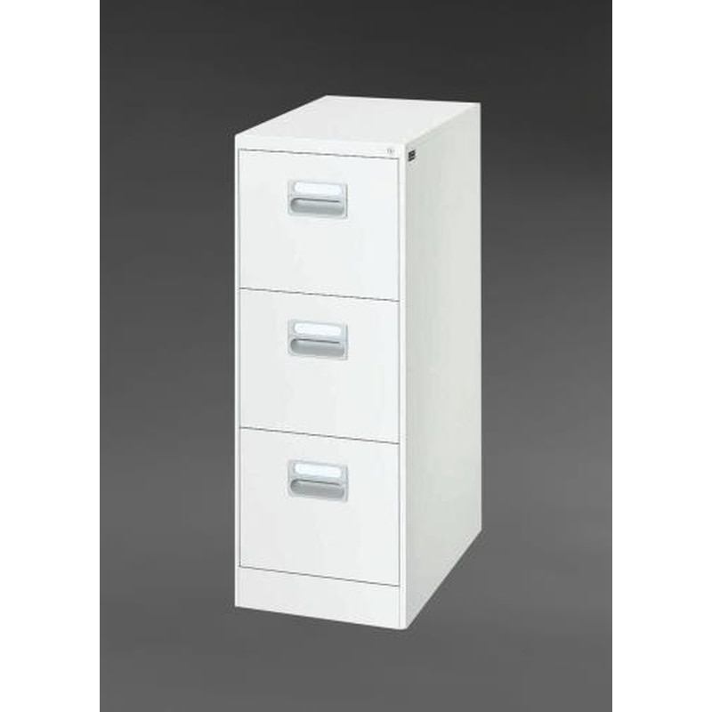 エスコ EA954DC-19 387x620x1015mm/3段(A4)キャビネット 1個（ご注文単位1個）【直送品】