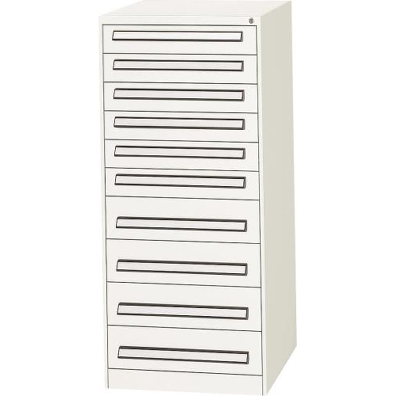 エスコ EA955AD-8A 580x620x1300mm/10段ツールキャビネット(軽量用) 1個（ご注文単位1個）【直送品】