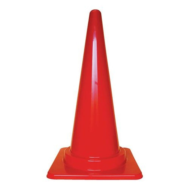 エスコ EA983FT-703 380x380x700mmコーン(赤/反射無/10本) 1個（ご注文単位1個）【直送品】