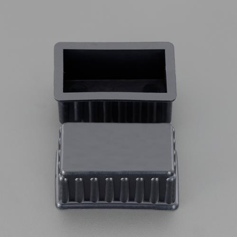 エスコ EA979DG-6 23x36x25mm角型足キャップ(2個) 1個(ご注文単位1個)【直送品】