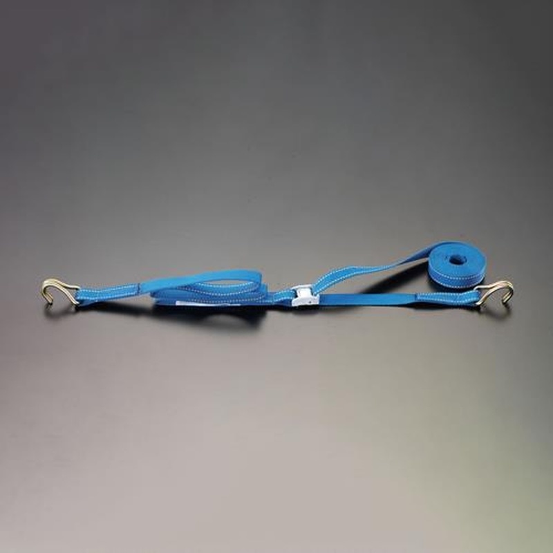 エスコ EA982SG-2A 25mmx4.0m/76kg荷締ストラップ(フック・カム式) 1個（ご注文単位1個）【直送品】