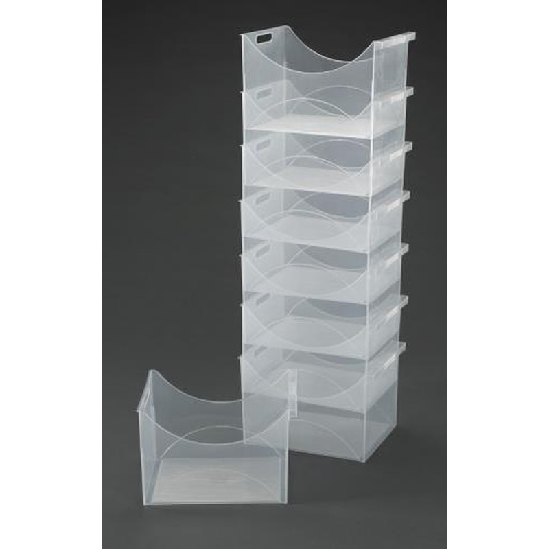 エスコ EA954TL-21A 342x260x223mmファイル収納ボックス(8個) 1個（ご注文単位1個）【直送品】