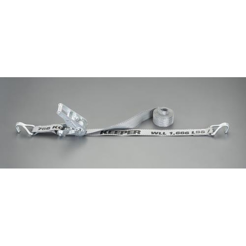 エスコ EA982BB-15B 750kg/45mmx4.6mベルト荷締機(ラチェット式/グレ- 1個（ご注文単位1個）【直送品】