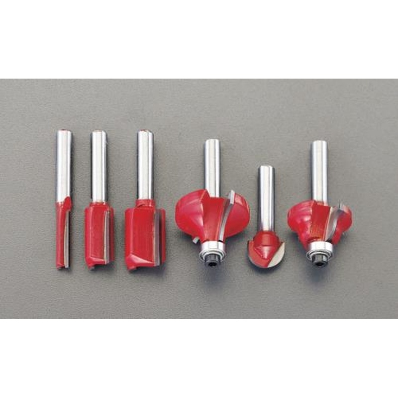 エスコ EA828A-6A 6本組ルータービットセット 1個（ご注文単位1個）【直送品】