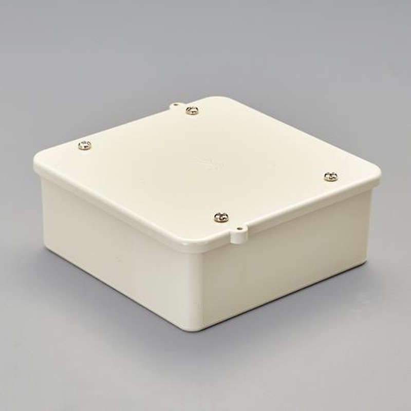 エスコ EA947HB-78 大形四角アウトレットボックス(深型/ノック無/ベージュ) 1個(ご注文単位1個)【直送品】