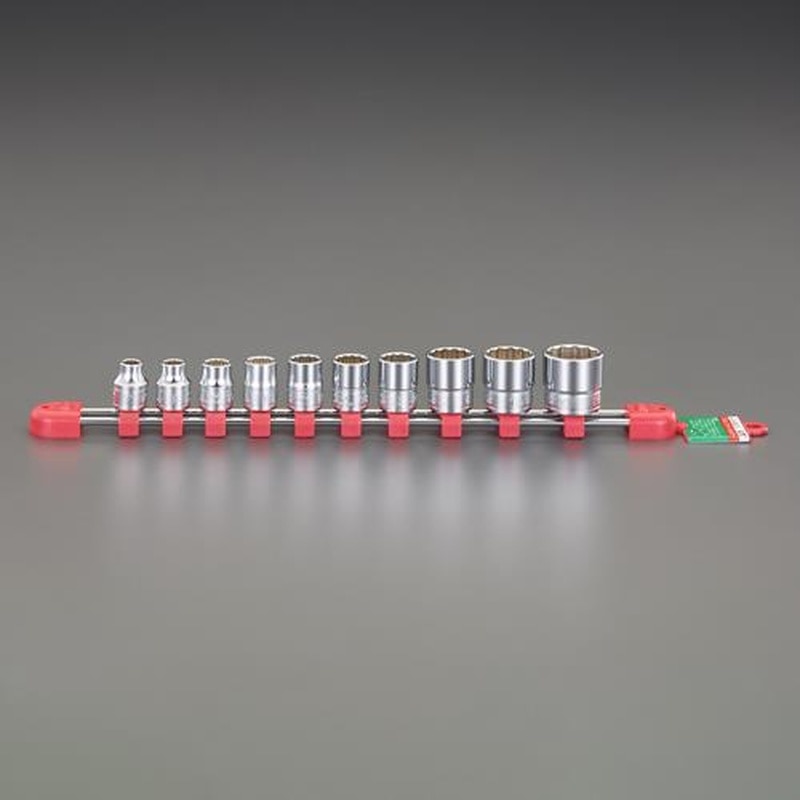 エスコ EA618PL-1 3/8”DR/7-22mm［10個組]ソケットセット 1個（ご注文単位1個）【直送品】