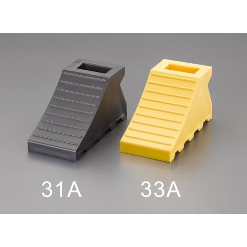 エスコ EA984VA-31A 110x235x125mmタイヤストッパー(黒) 1個（ご注文単位1個）【直送品】