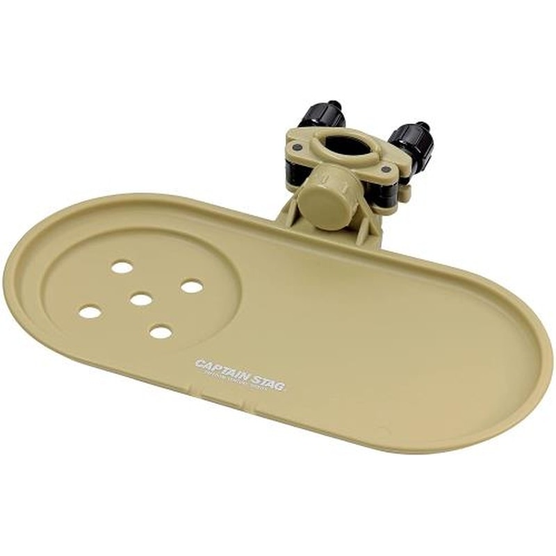 エスコ EA913YD-71 255x185x50mmサイドトレー(チェアー用/カーキ) 1個（ご注文単位1個）【直送品】