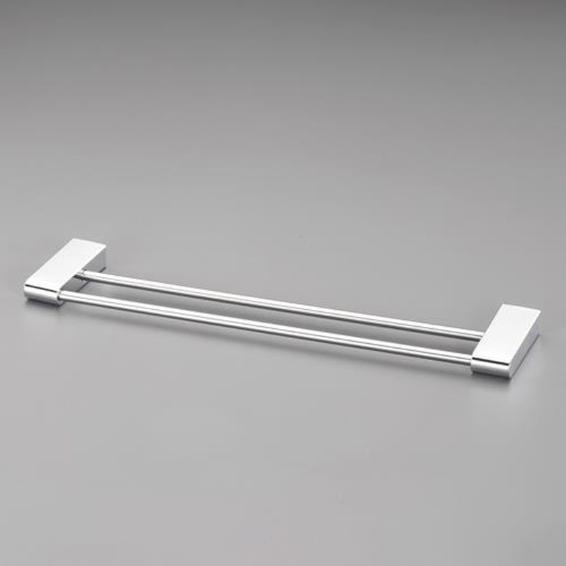 エスコ EA638LE-208 438mmタオル掛け(ステンレス製/2段式) 1個(ご注文単位1個)【直送品】