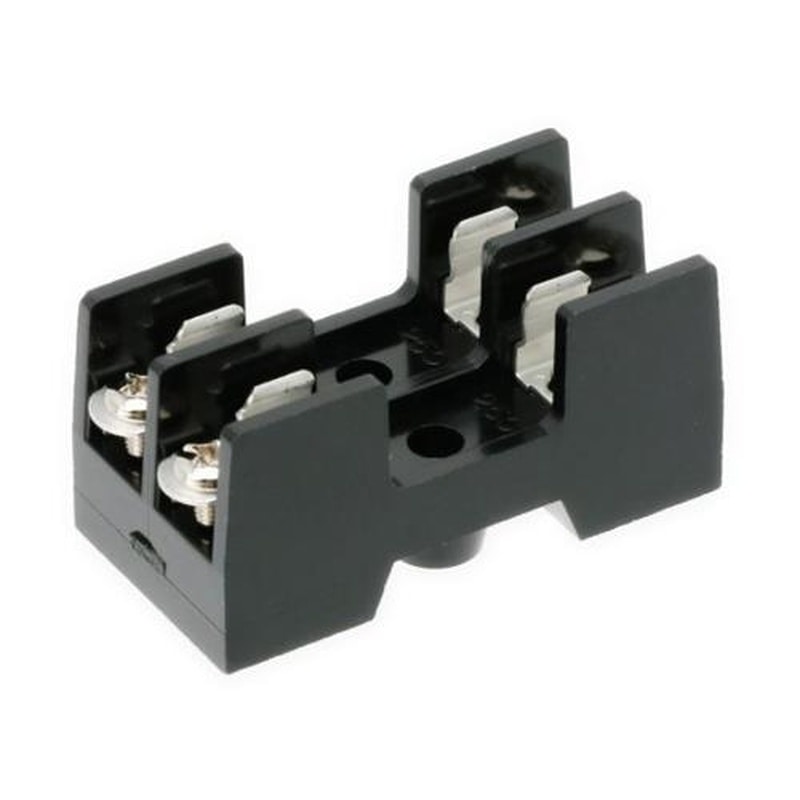 >エスコ EA940DL-62 250V/10A/2極［6.4x30mm]ヒューズホルダー(横型) 1個（ご注文単位1個）【直送品】