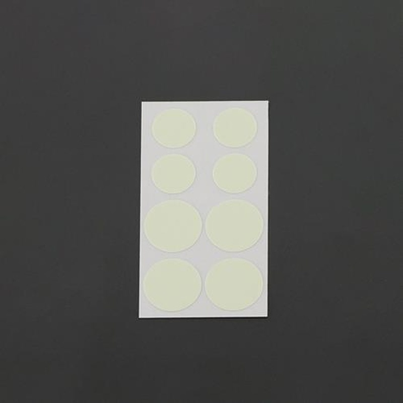 エスコ EA983G-166 φ16・φ21mm蓄光粘着シート(8枚) 1個(ご注文単位1個)【直送品】