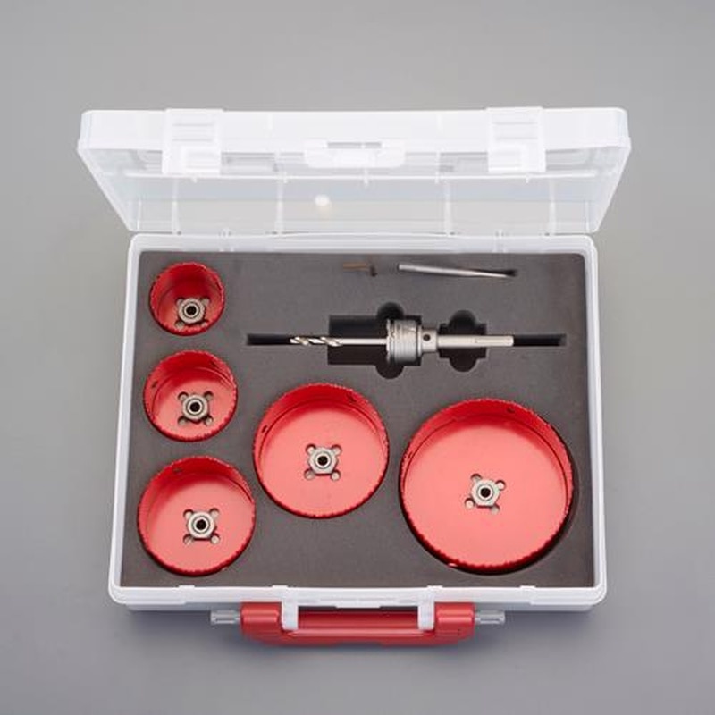 エスコ EA823ME-201 5本組バイメタルホールソーセット(プラマス用) 1個(ご注文単位1個)【直送品】