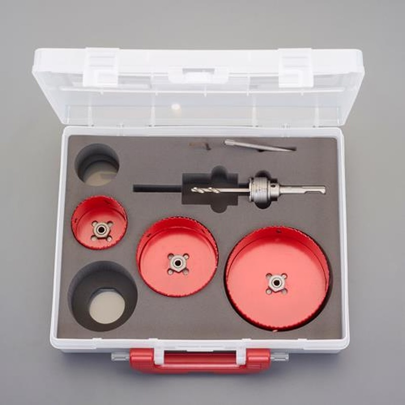 エスコ EA823ME-203 3本組バイメタルホールソーセット(プラマス用) 1個(ご注文単位1個)【直送品】