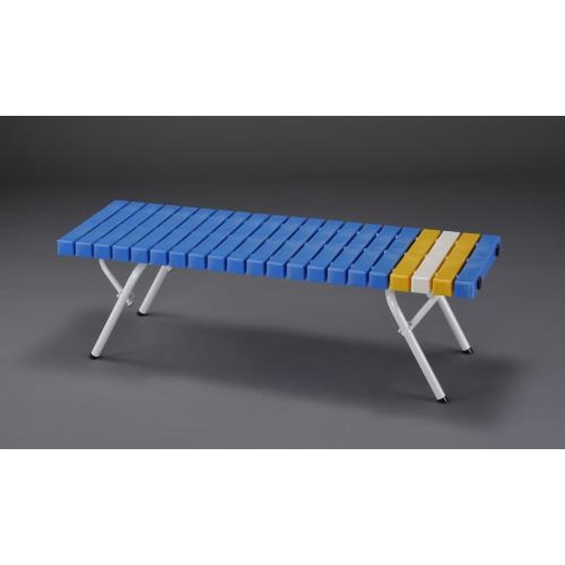 エスコ EA956XE-66A 1258x400x365mmベンチ(背無/青) 1個（ご注文単位1個）【直送品】