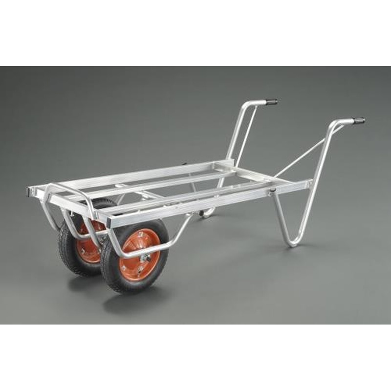 エスコ EA520DB-15A 490x1100mm二輪コンテナカー(アルミ製) 1個(ご注文単位1個)【直送品】