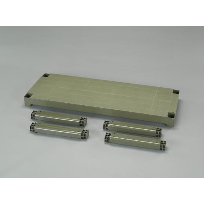 エスコ EA976AL-41A 1200x450x87mmラック棚/連結式(OD色・PP製) 1個（ご注文単位1個）【直送品】
