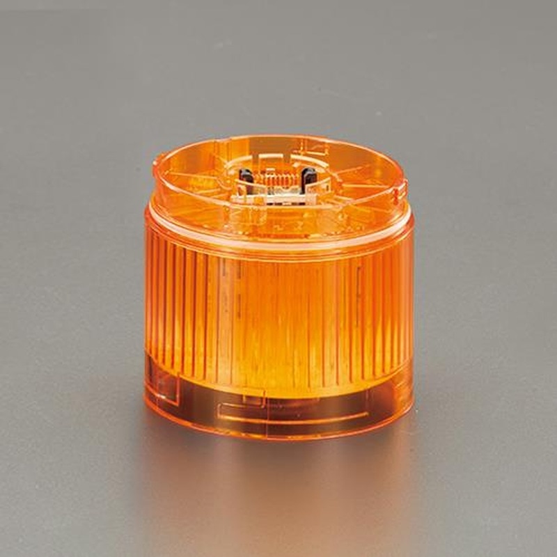 エスコ EA983FW-10YA 60φLED信号灯(黄) 1個(ご注文単位1個)【直送品】